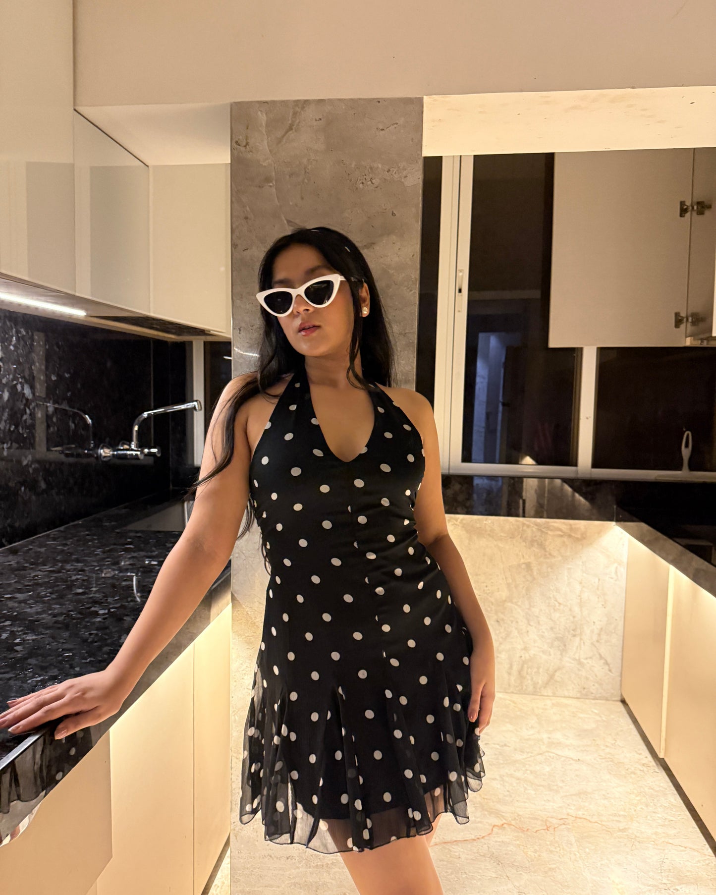 VIVIAN halter neck dress