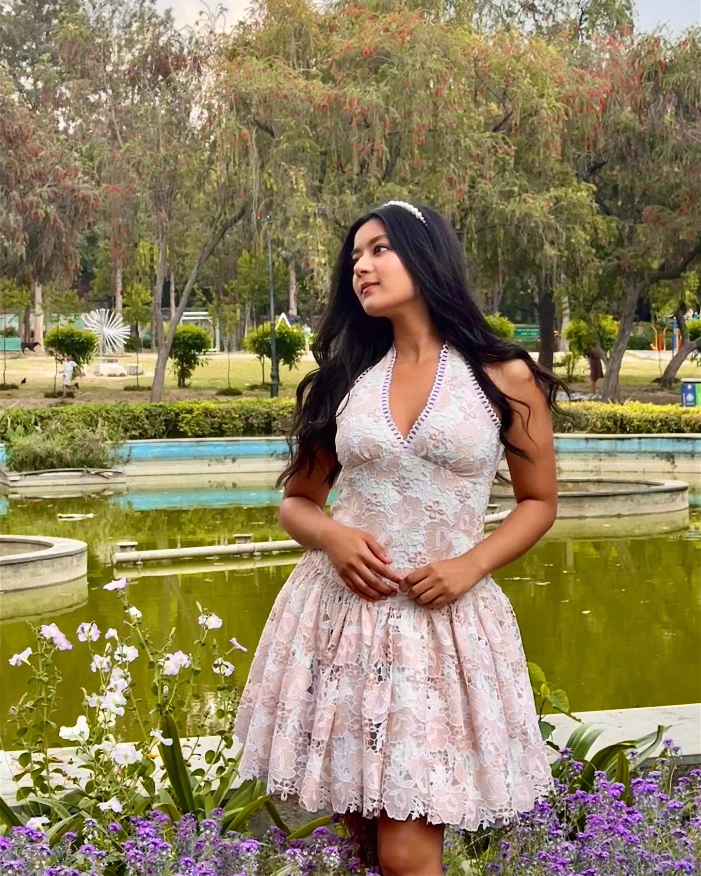 ELOISE halter neck dress