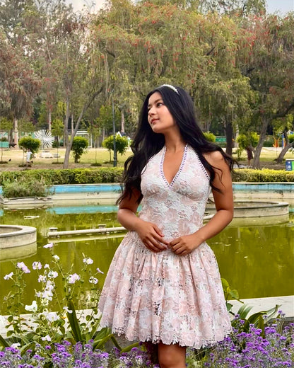 ELOISE halter neck dress