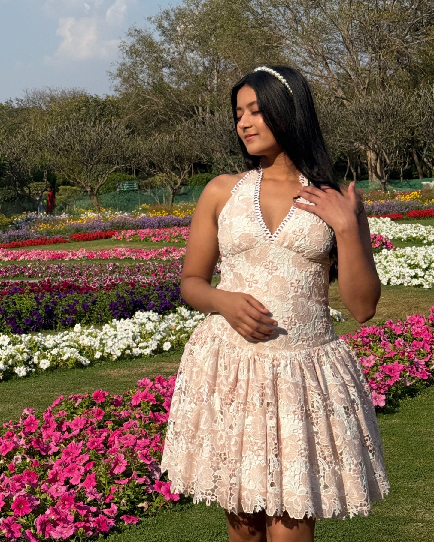 ELOISE halter neck dress