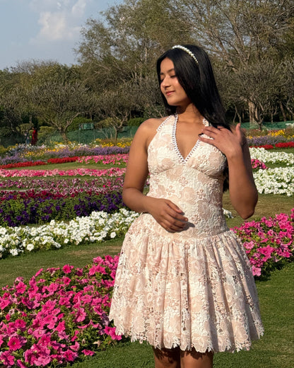 ELOISE halter neck dress