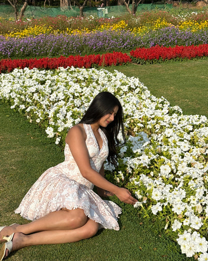 ELOISE halter neck dress